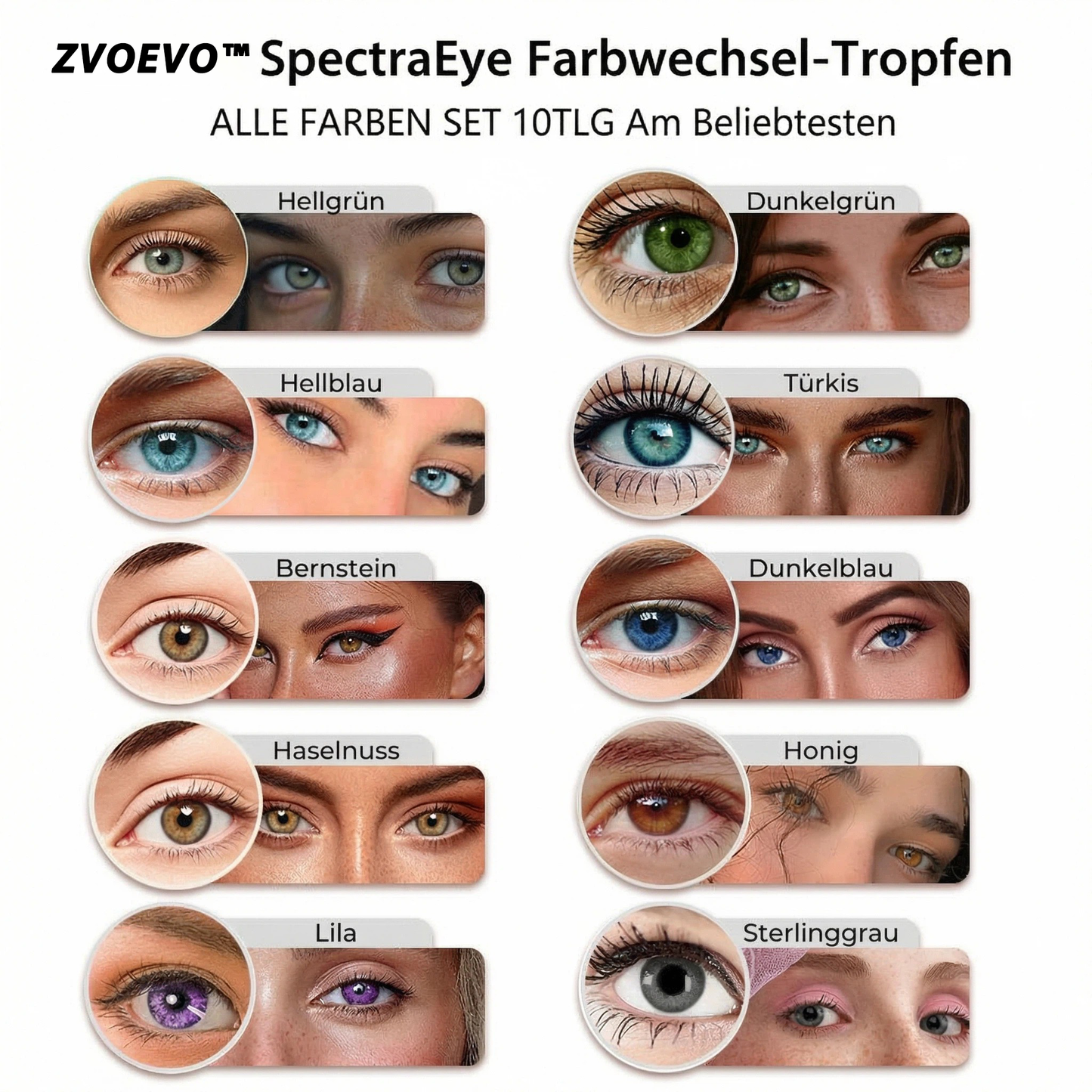 👩‍🔬ZVOEVO™ SpectraEye Farbwechsel-Augentropfen Pro (👁️ Klinisch getestet & von Augenärzten empfohlen)